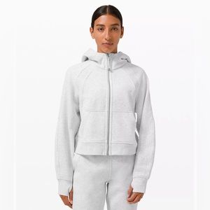 Lululemon Scuba Oversized Full Zip Hoodie - Hthred Core Ultra Light Grey - XS/S